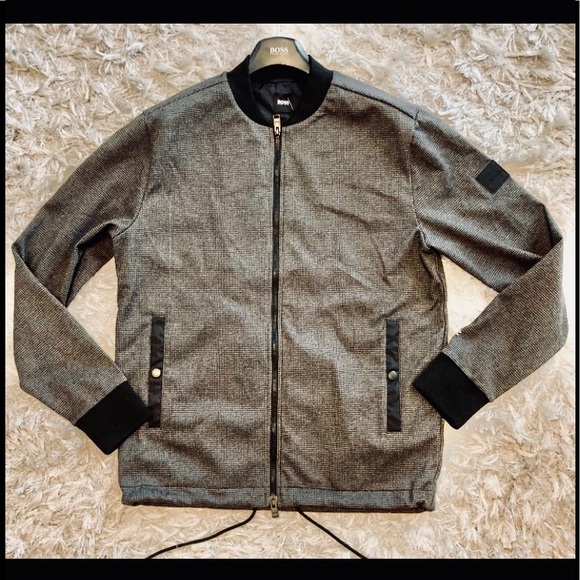 🆕🖤🖤BOSS-HUGO BOSS DRESSY BOMBER🖤🖤🆕 - Picture 8 of 16